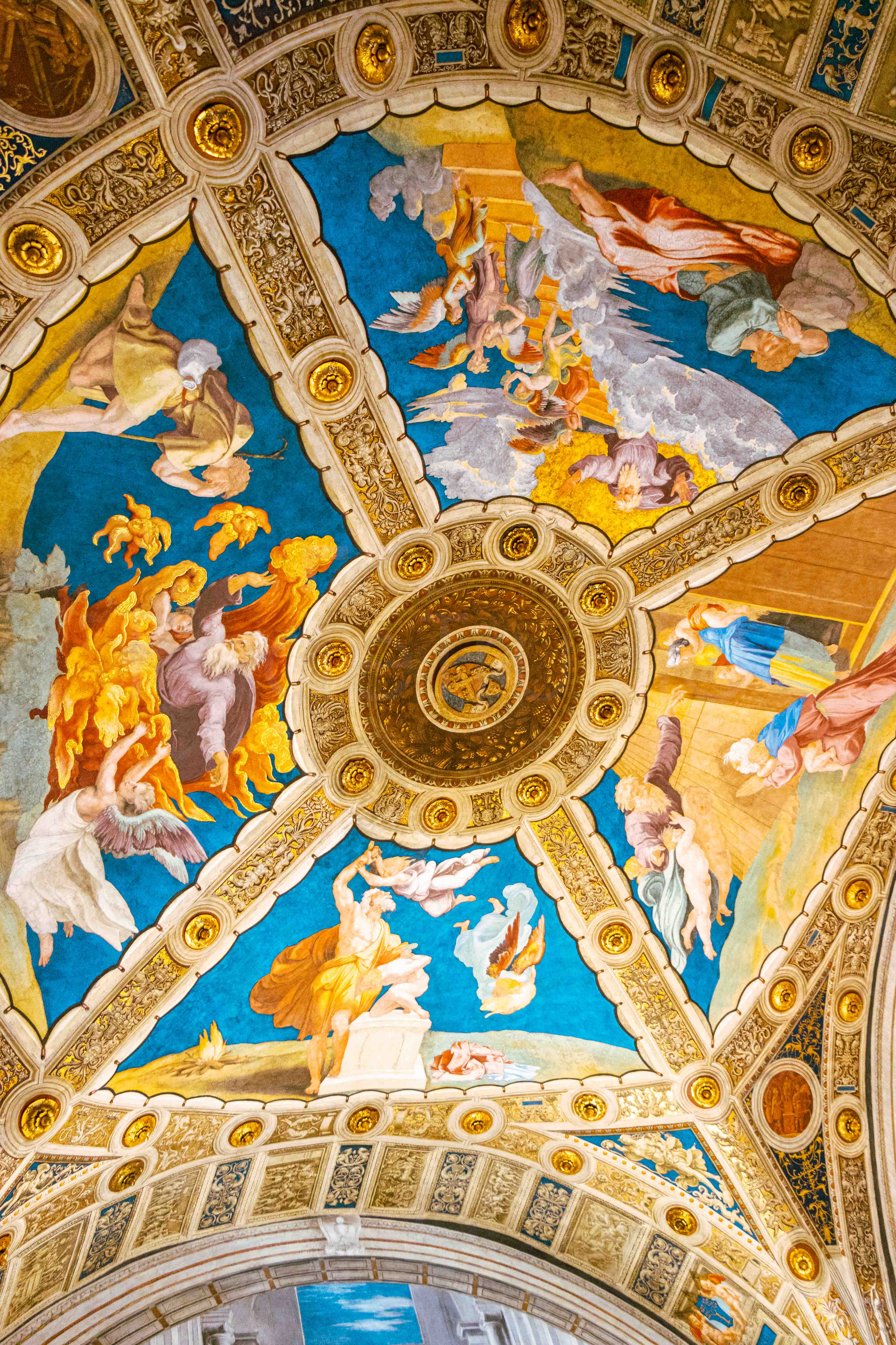 Detailed frescoes in Vatican ceiling - fine art travel photography by Federico Trujillo - digital copy
