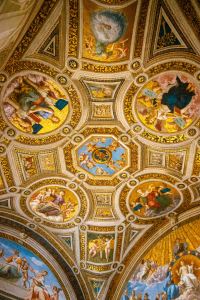 Vatican Museum ceiling artwork - architectural photography - purchase digital copy