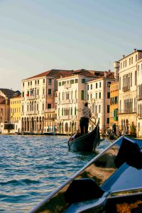 Historic buildings along Venice canal - travel photography - high-res digital print